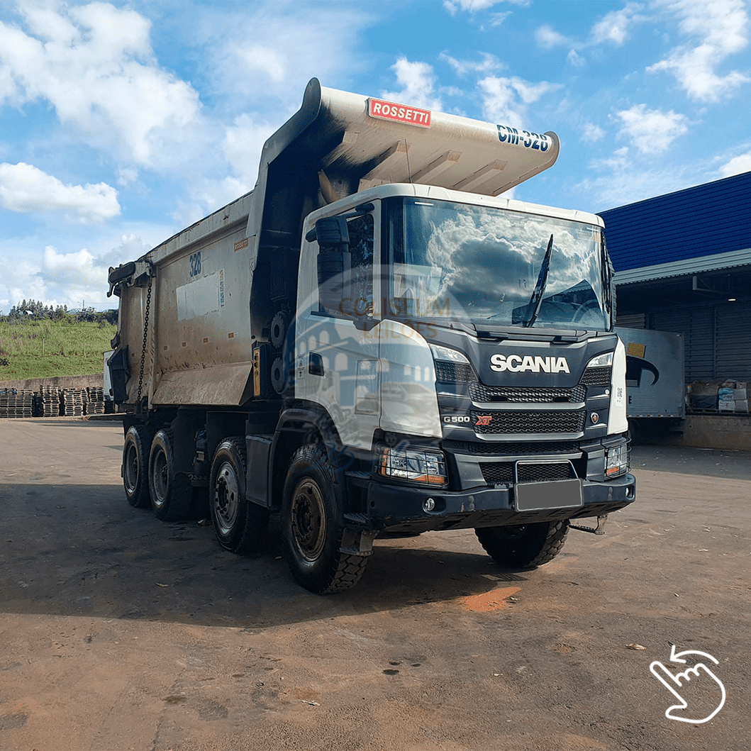 LOTE 32 SCANIA G500 B8X4 XT CS ANO 2021/2022